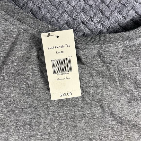 MAGNOLIA Silos Chip and Joanna Gaines Kindness Minimalist T Shirt Large Gray - Picture 14 of 15